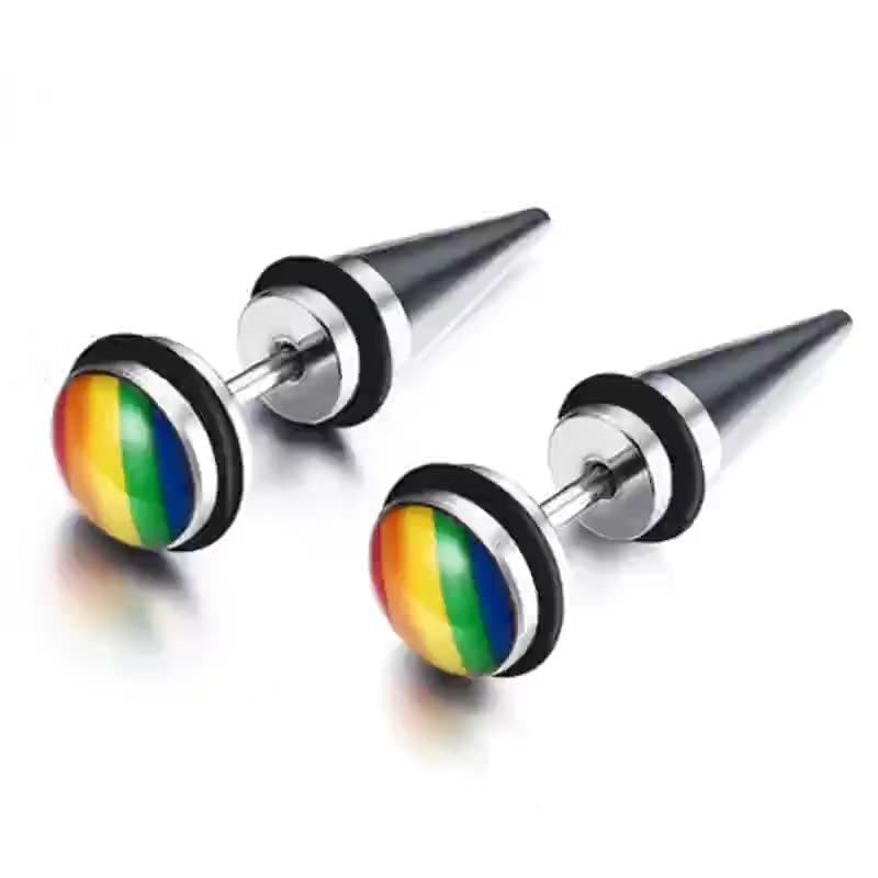 Rainbow Earring Stud 