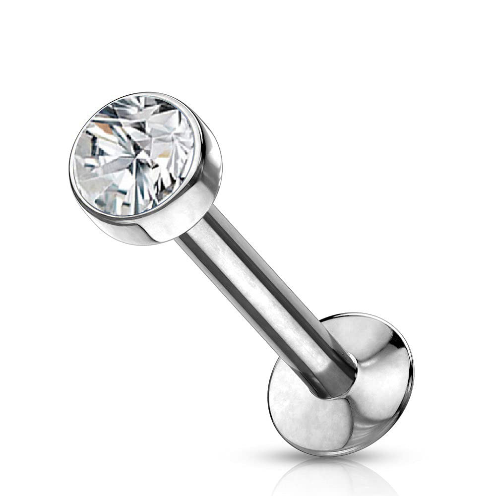 Push-fit Ear Stud with CZ