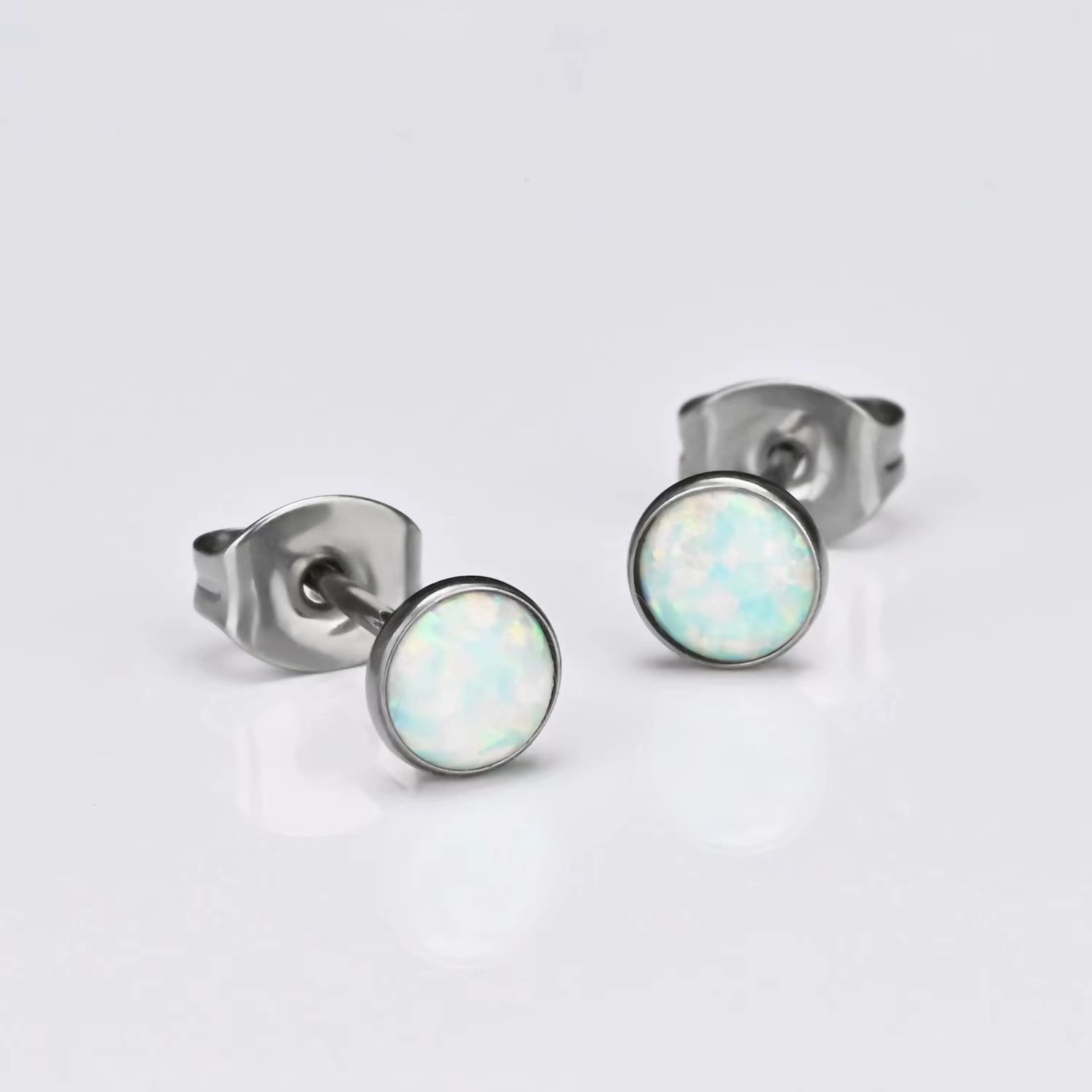 Ear Stud with Opal