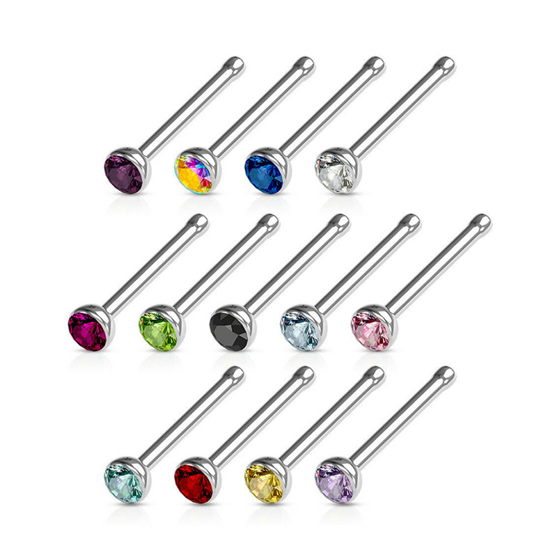 Nose Bone Stud with CZ