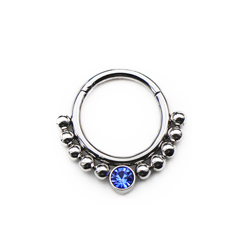 Hinged Segment Hoop with CZ