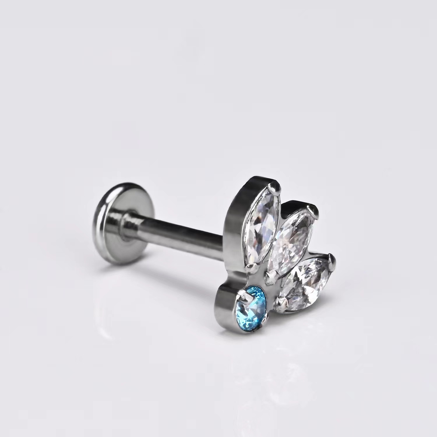 Labret Stud with Chic CZ