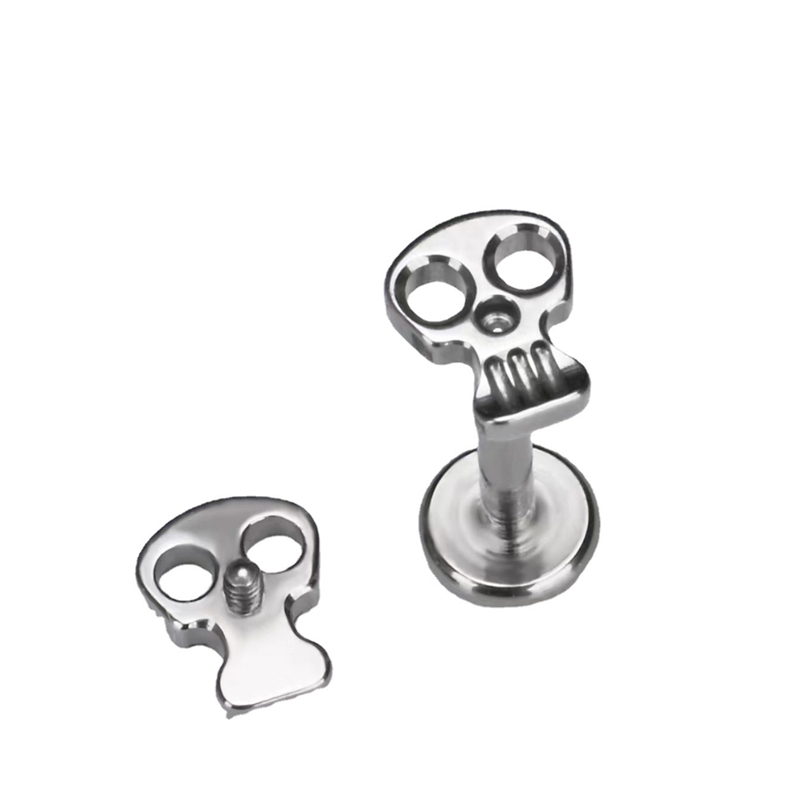 Skull Shaped Piercing Stud