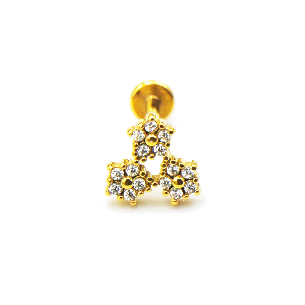 Fashionable Ear Stud with Chic CZ