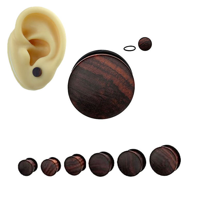 Wood Plug Earring