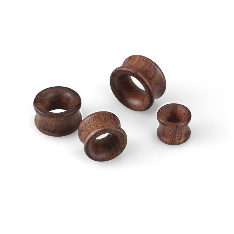 Wood Double-flare Ear Piercing Tunnel