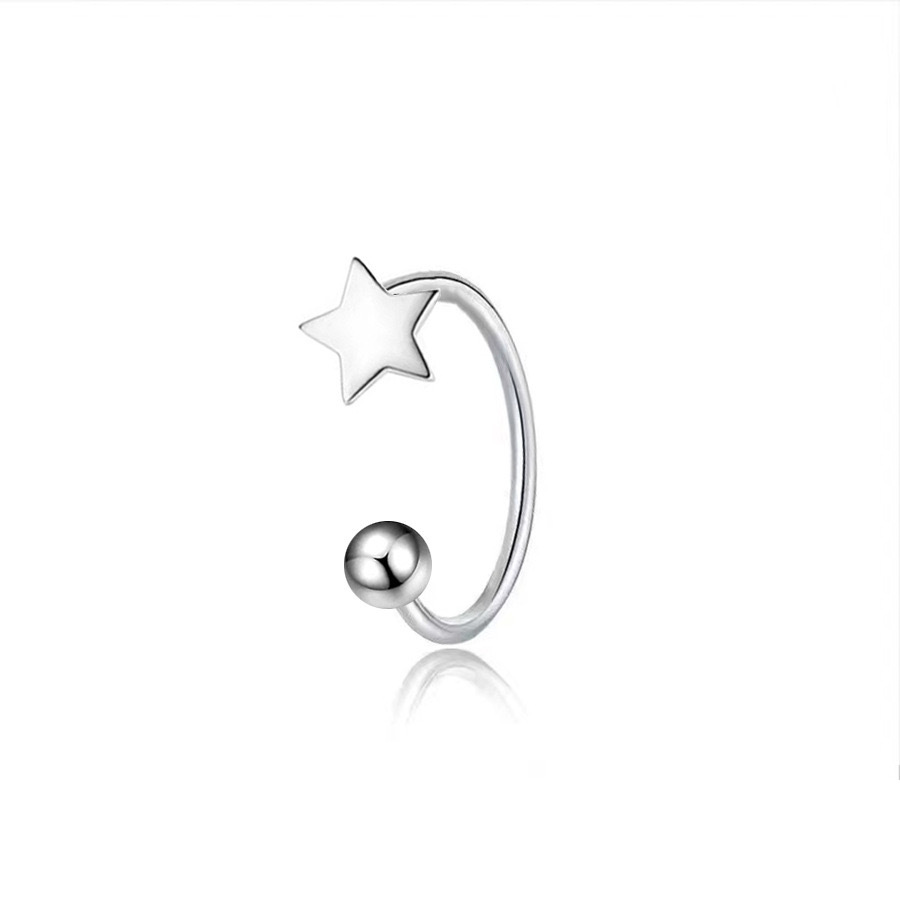 Piercing Circular Barbell with Star