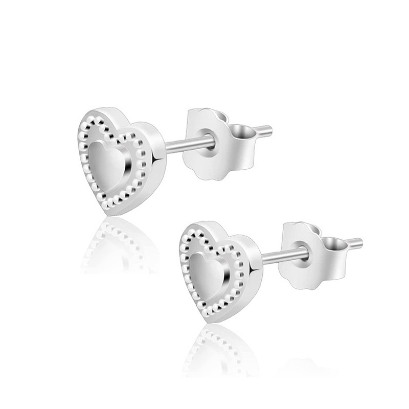 Heart-look Ear Stud