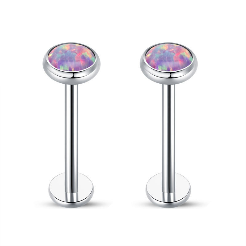 Chic Labret Stud with Opal