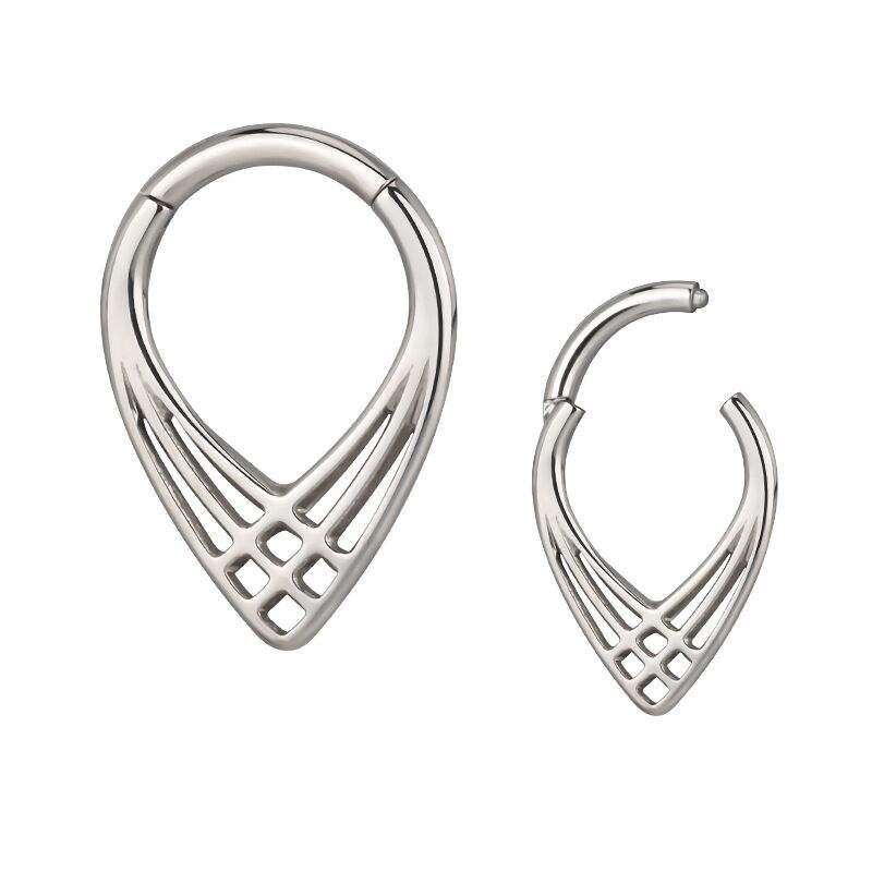 Hinged Segment Ring in Waterdrop Shape