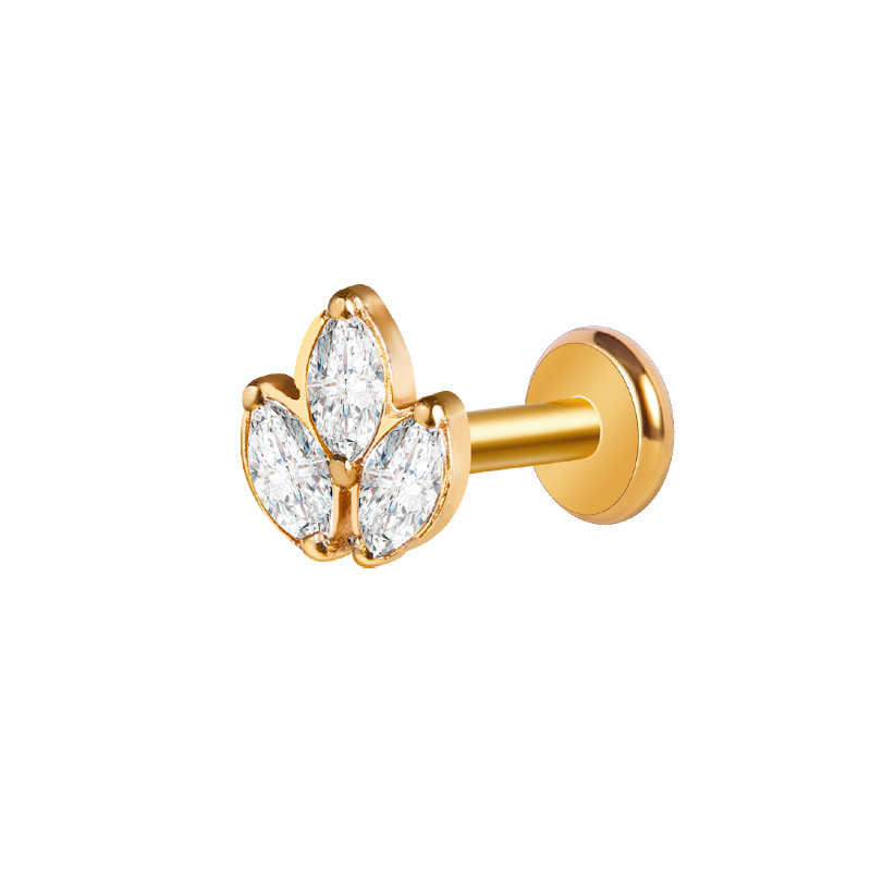 Flower-shaped Ear Stud