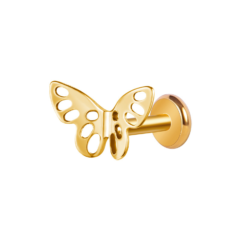 Butterfly-shaped Ear and Lip Stud