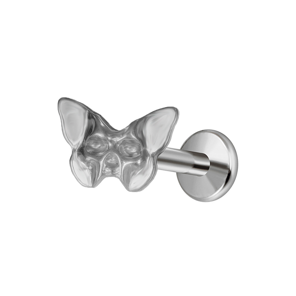 Dog-shaped Ear and Lip Stud