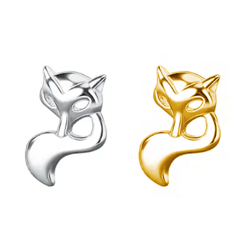 Fox-shaped Ear and Lip Stud