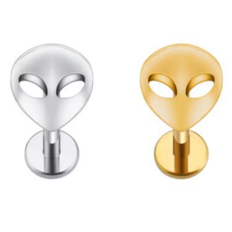 Alien-top Ear and Lip Stud