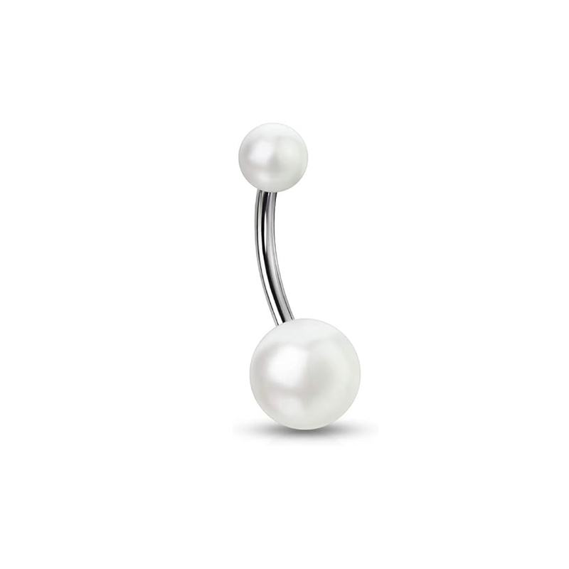 Navel Ring with Pearl