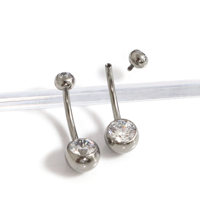 Internal Threaded Belly Button Ring with