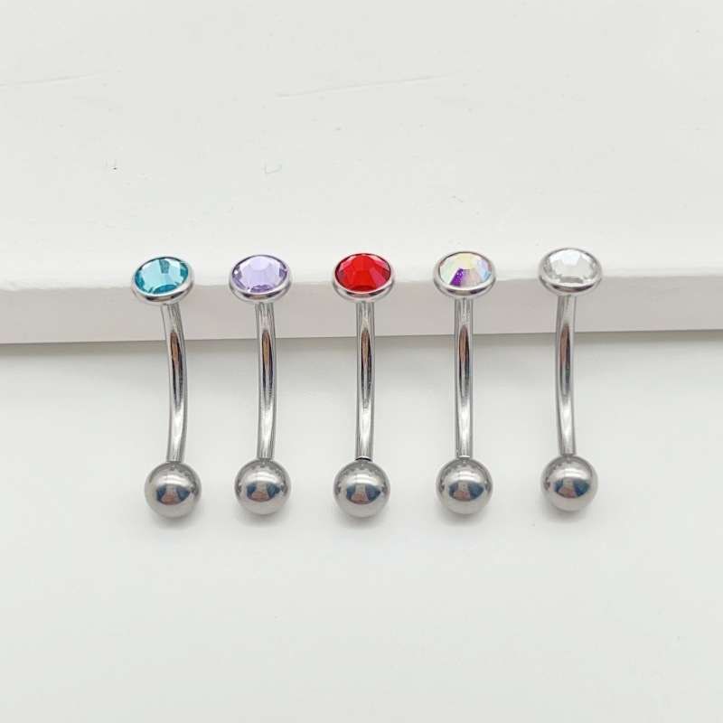 Belly Button Ring with CZ