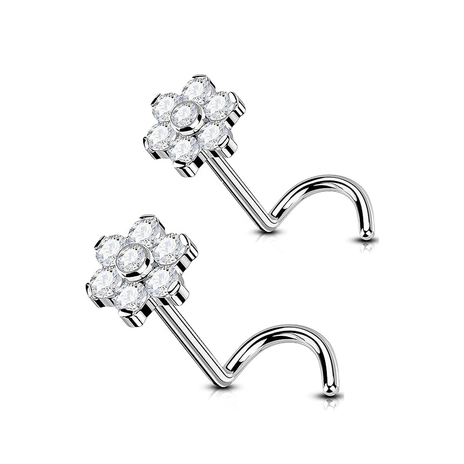 Nostril Screw with Flower Top