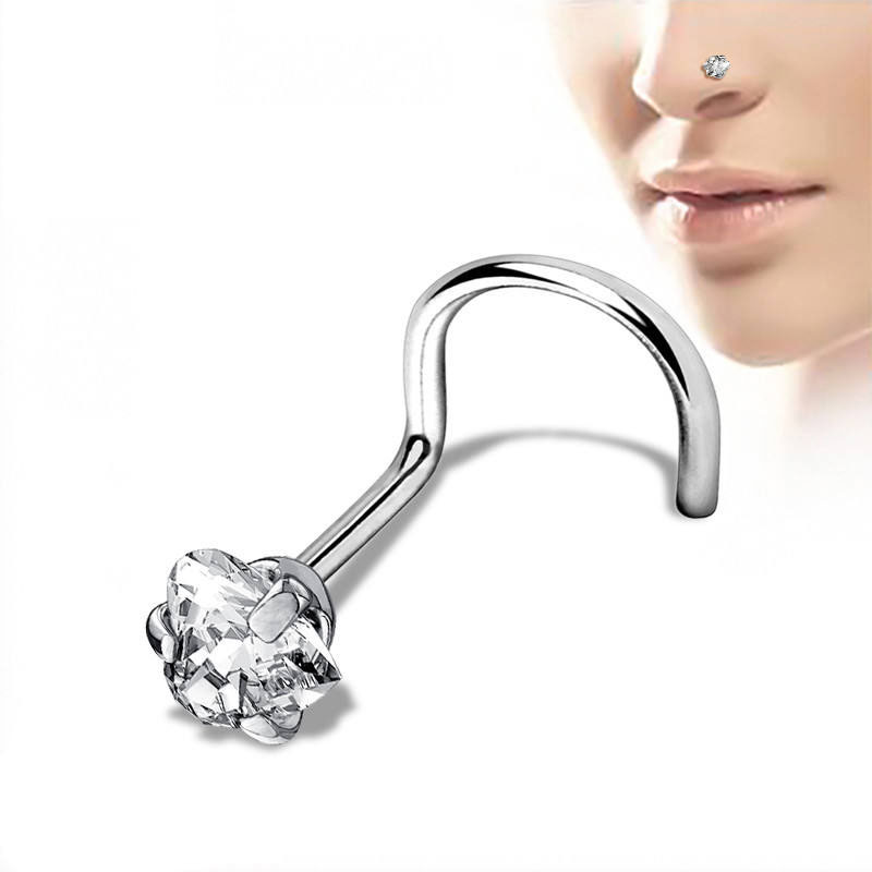 Nostril Screw with Heart Top