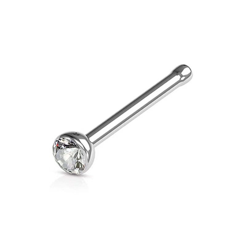 Nose Bone Stud with CZ