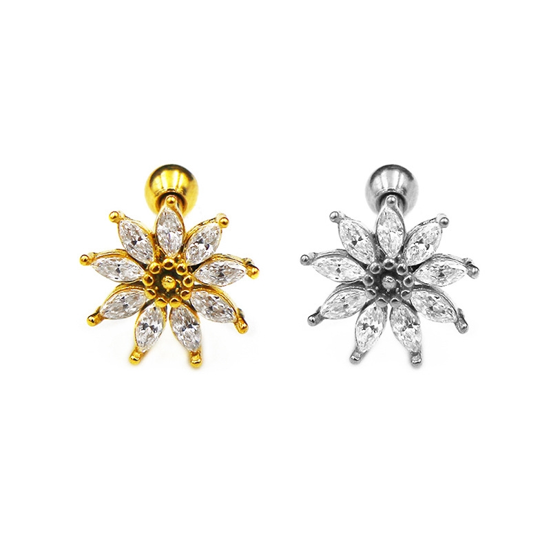 Earring Stud with CZ