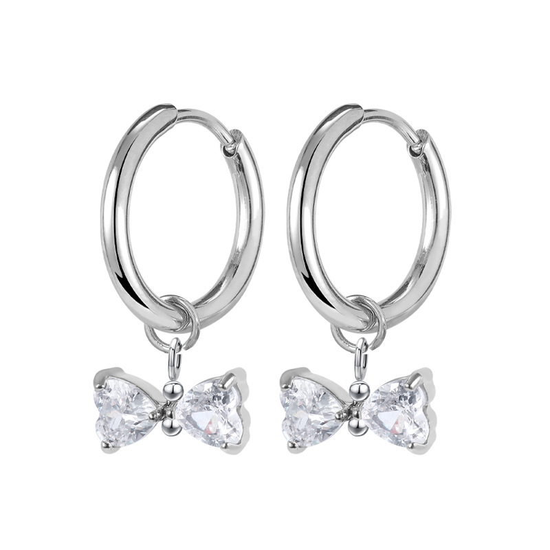 Ear Huggies with CZ Dangle