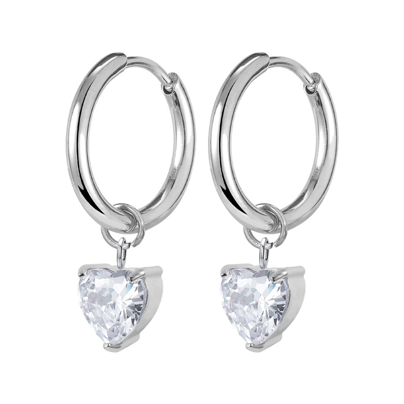 Ear Huggies with CZ Dangle