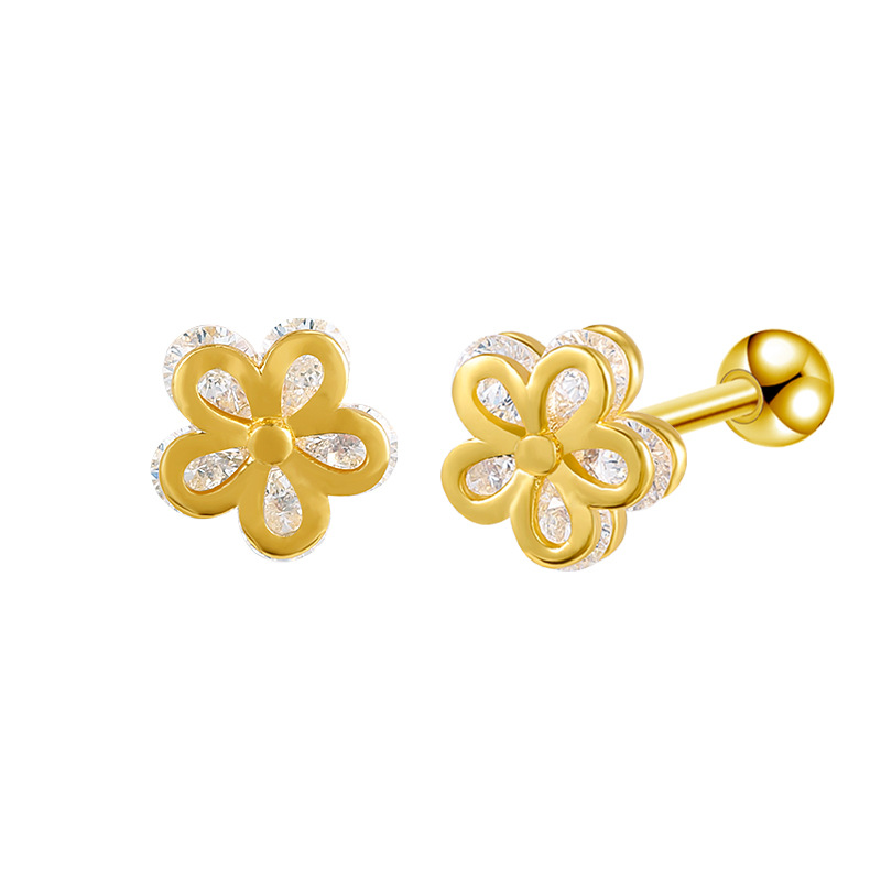 Flower-shape Ear Stud