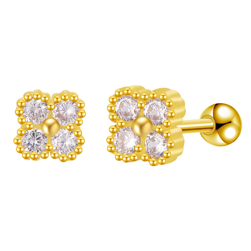 Ear Stud with CZ Top