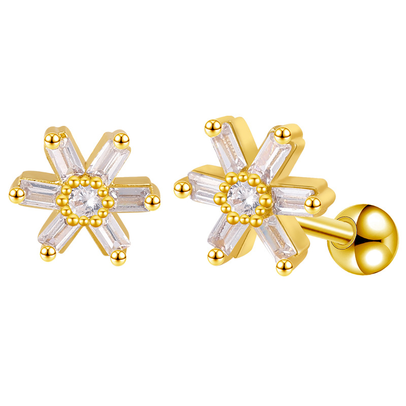 Flower-top Ear Stud