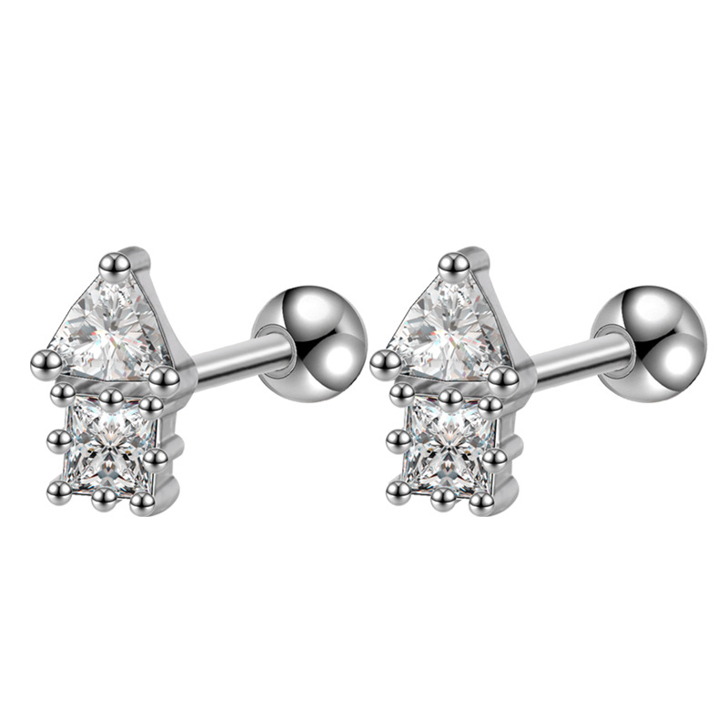 Ear Stud with CZ Top