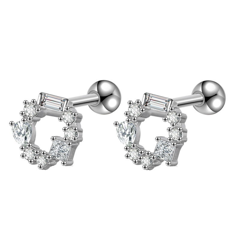 Ear Stud with CZ Top