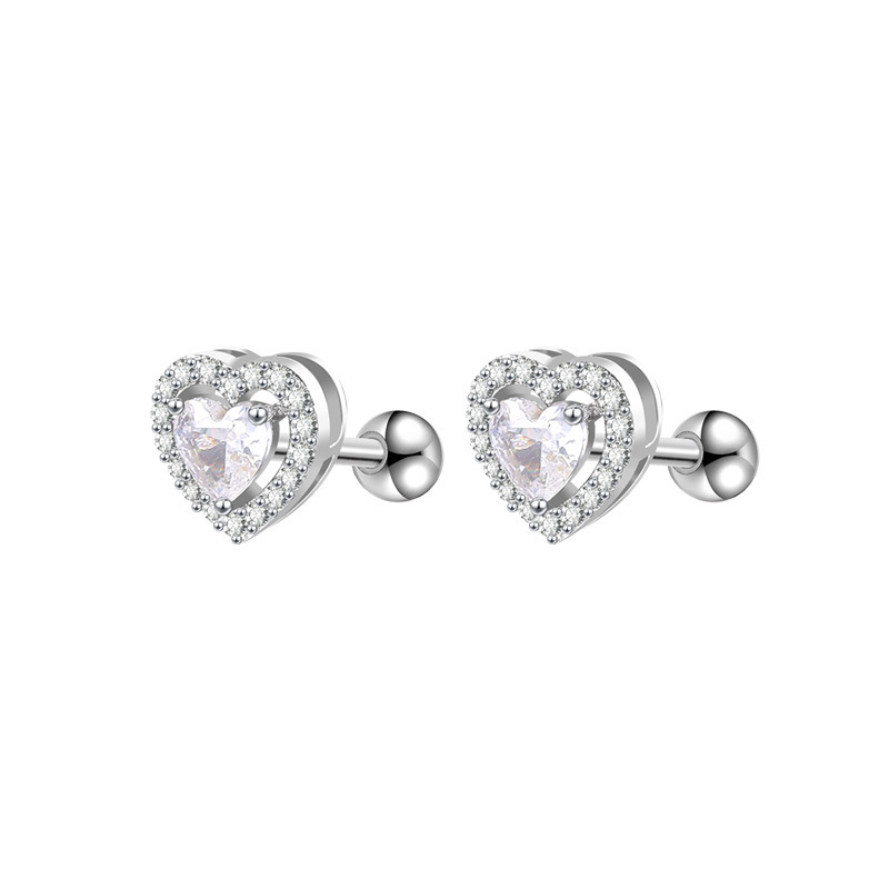 Heart-top Ear Stud