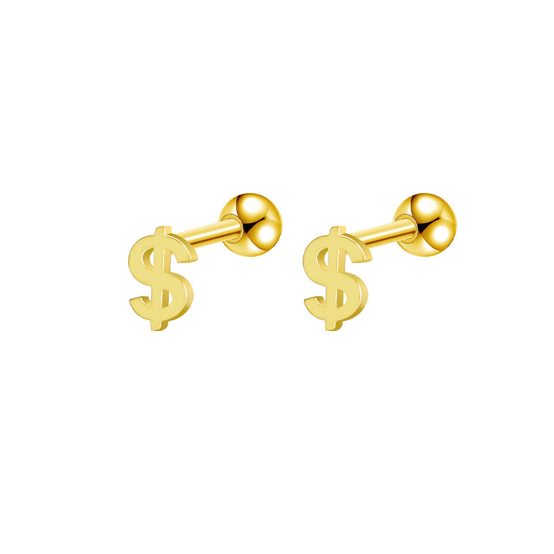 Dollar-look Ear Stud