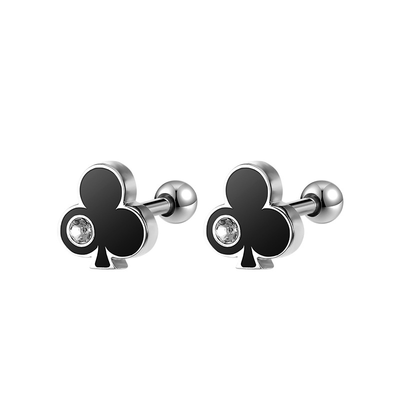 Poker-look Ear Stud