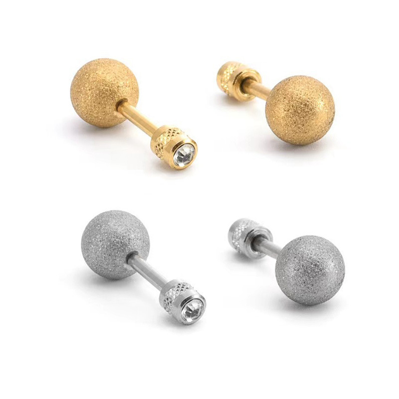 Ear Stud with Ball Top