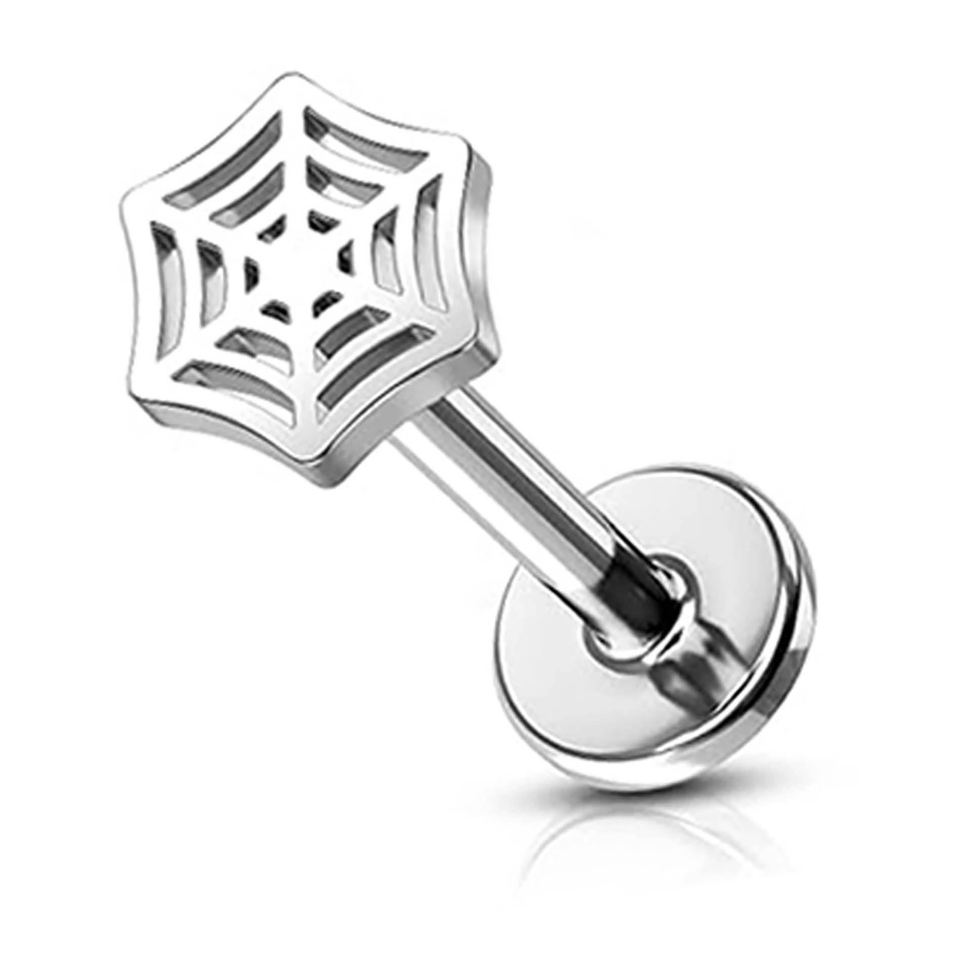 Cobweb-top Labret Stud