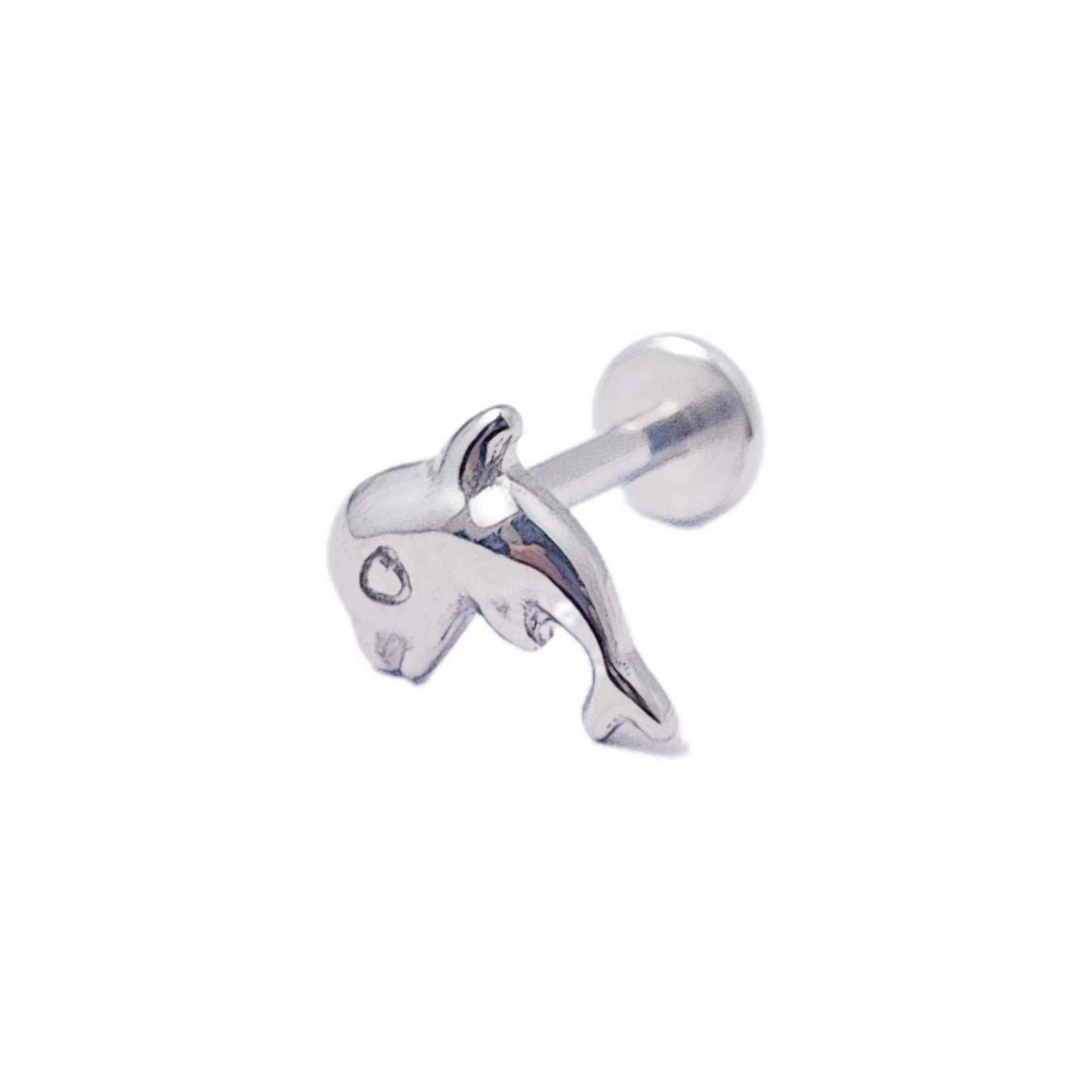 Dolphin-top Ear and Lip Stud