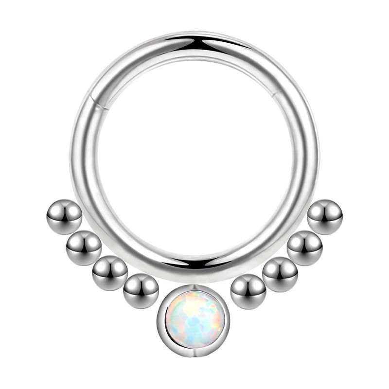 Hinged Segment Clicker with Opal