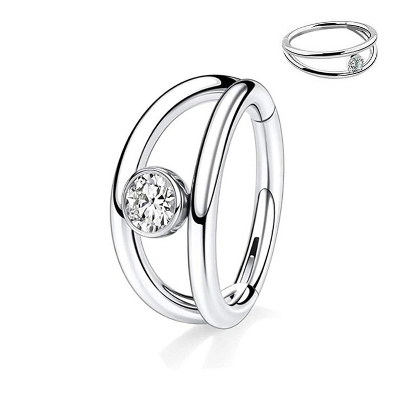 Hinged Segment Ring with CZ