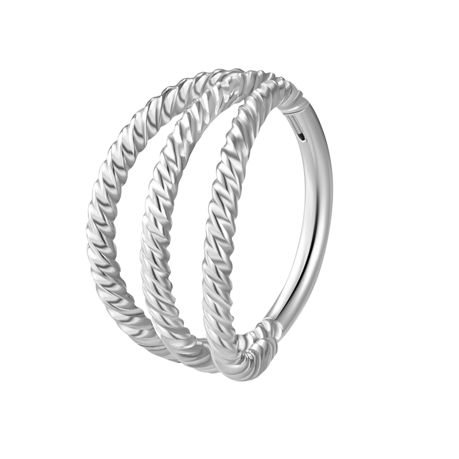 Twisted 3-layer Hinged Segment Ring