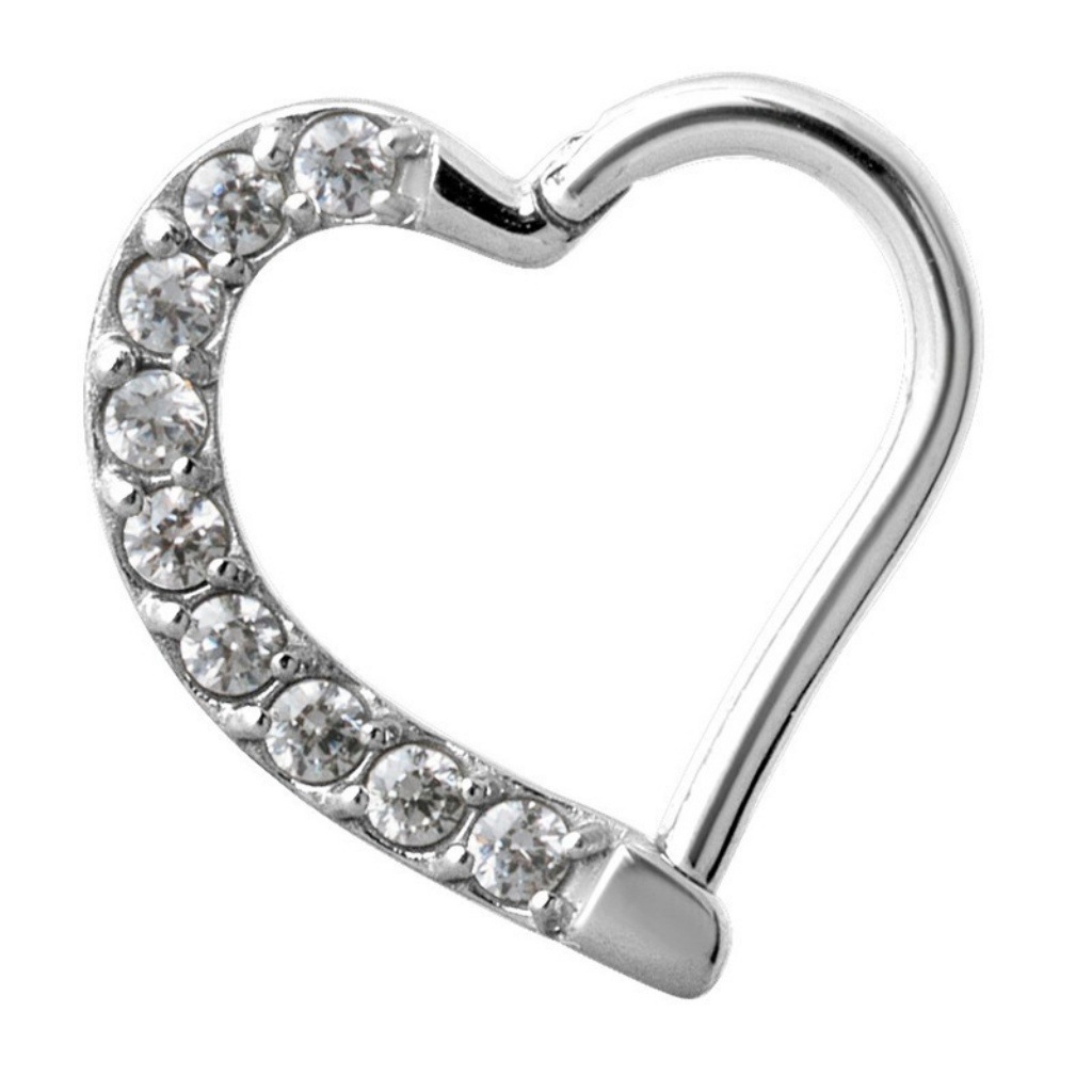 Heart-look Hinged Segment Clicker with C