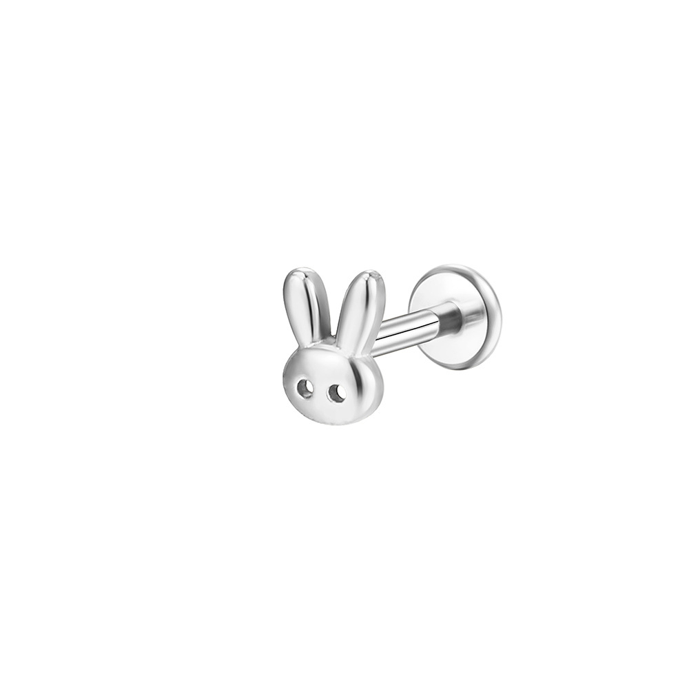 Rabbit-look Ear and Lip Stud