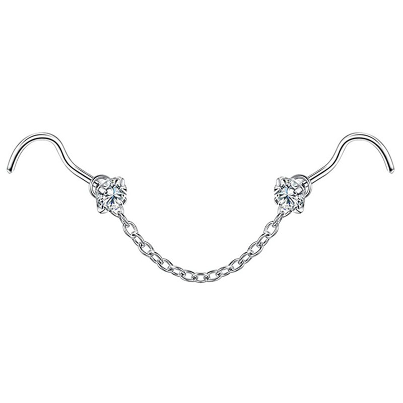 Nostril Screw with Single Chain