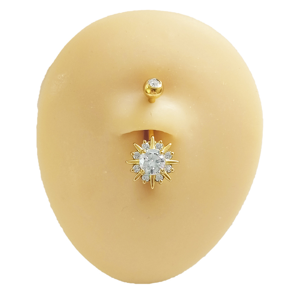 Flower-look Navel Ring