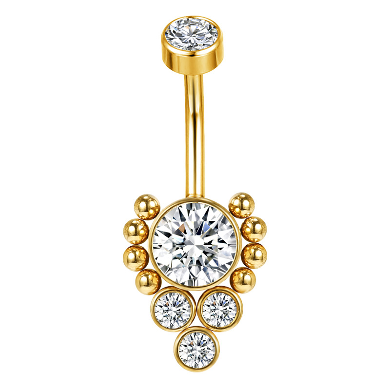 Belly Button Ring with CZ