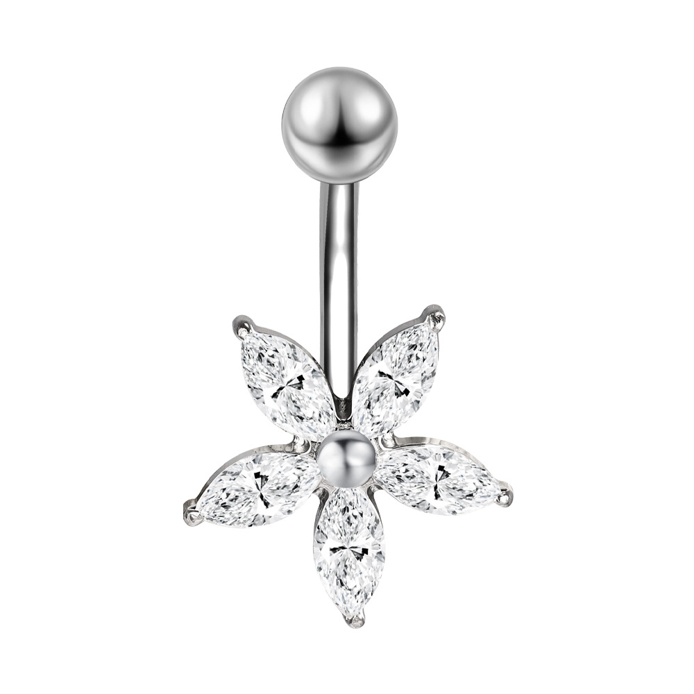 Flower-look Belly Button Ring