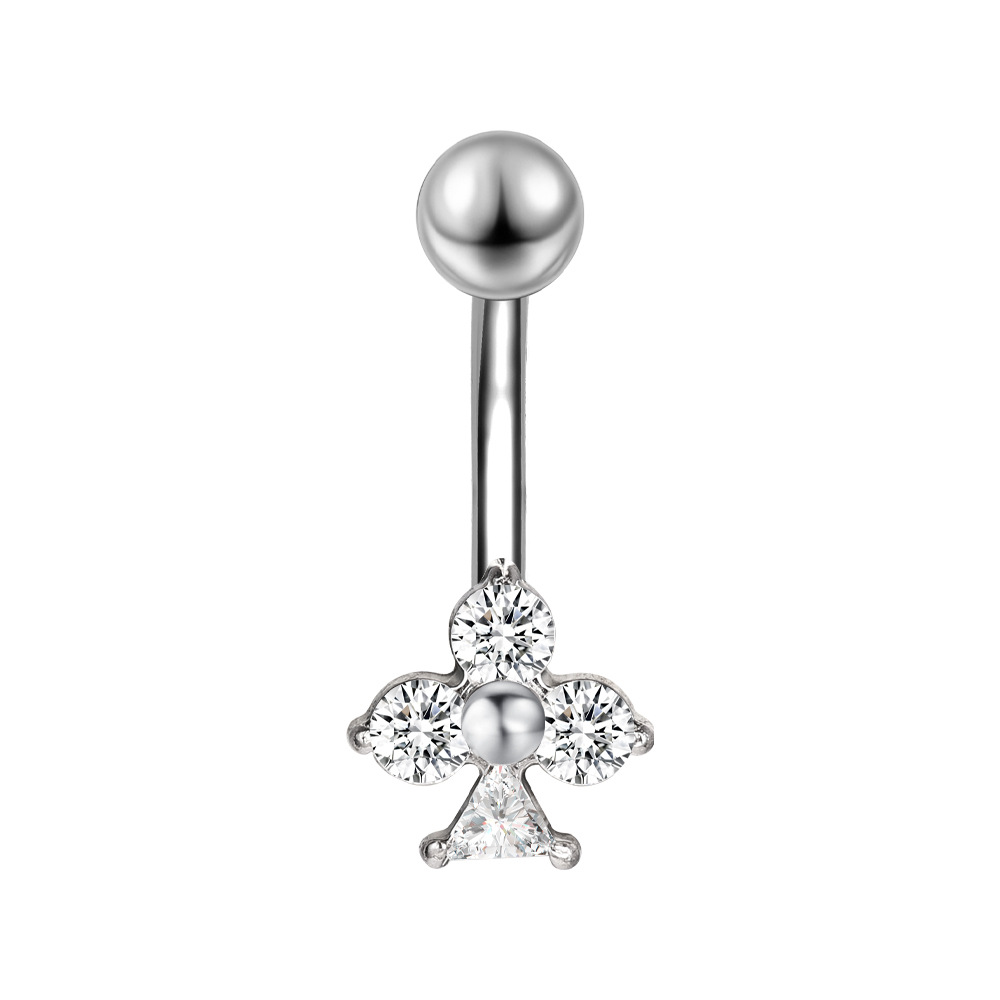 Belly Button Ring with CZ