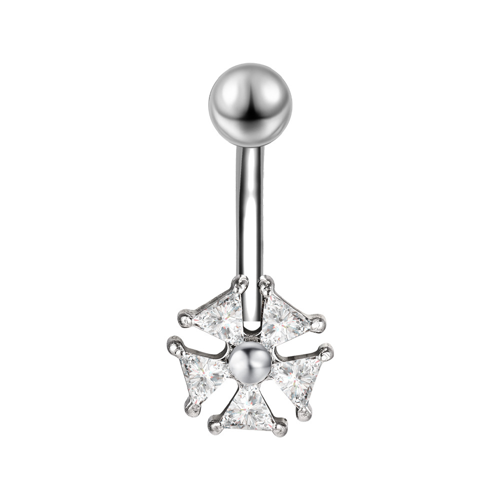 Belly Button Ring with CZ